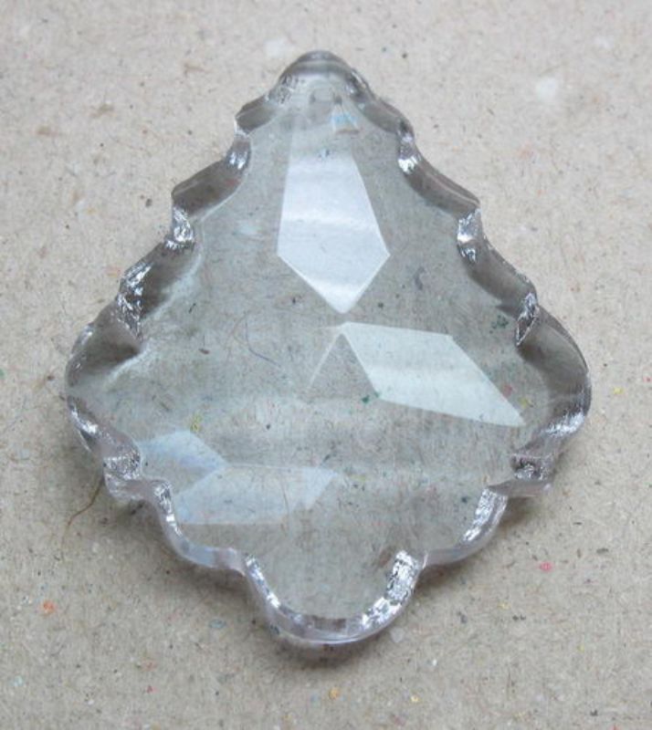 Beads - Glass Pendants - 36x25x12 Ornate Teardrop 1pc  - Set of 3