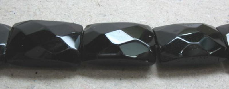 Beads  - Glass - 13x9mm 4pcs Faceted  - Set of 3