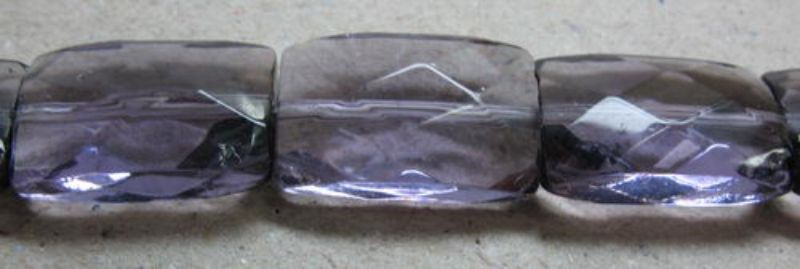 Beads  - Glass - 13x9mm 4pcs Faceted  - Set of 10