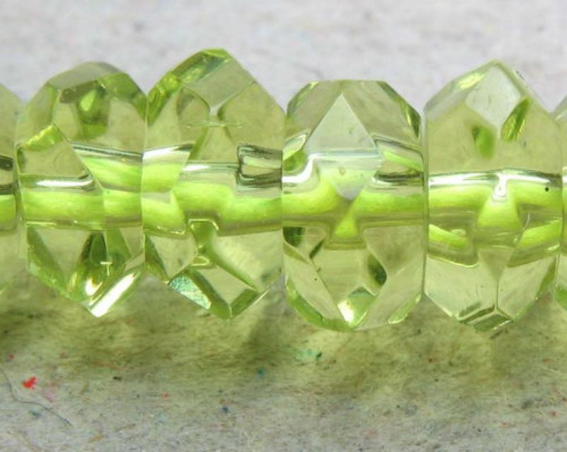 Beads  - Glass - 3x5mm 17pcs Rondell  - Set of 10