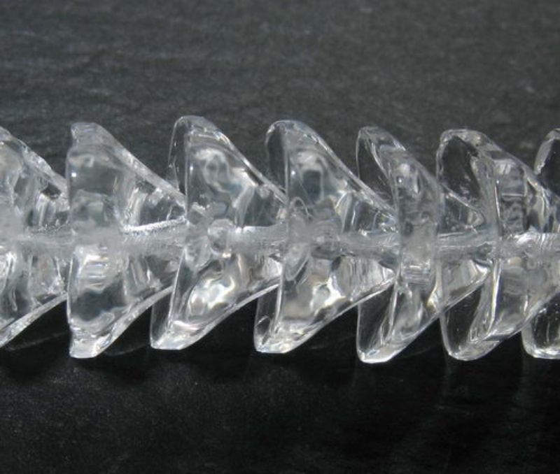 Beads - Glass Beads - 3x9mm 12 Beads Bead Cap  - Set of 3