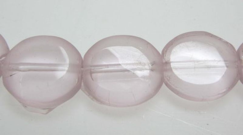 Beads - Glass Beads - 10mm 5pcs Rd Frosted Edge  - Set of 3  PINK
