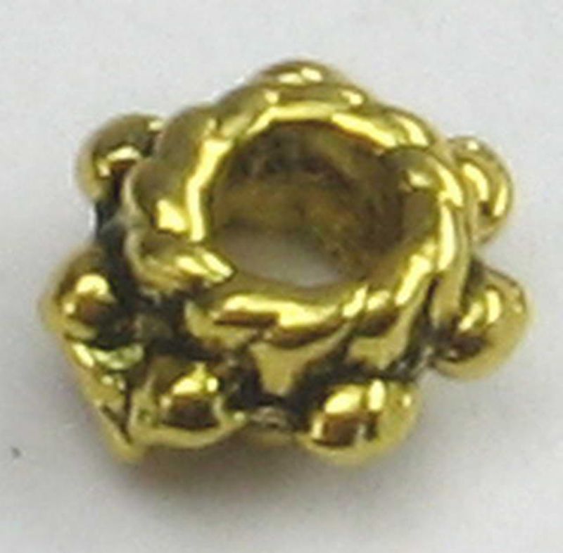 Beads - Metal Beads - 5.7dia X3mm  89pcs  - Set of 2