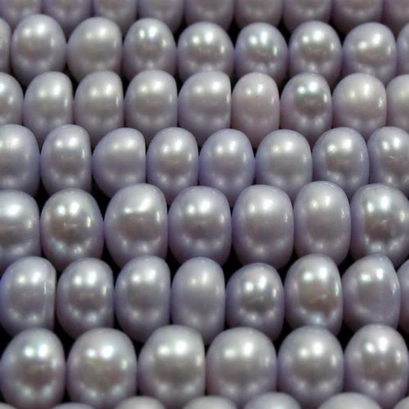 Beads  - Pearls - Freshwater 4.4x5.6mm LT.PURPLE - Set of 3