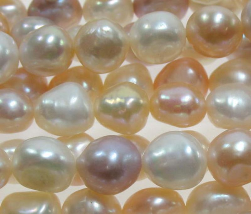 Beads  - Pearls - Pearl 7.6x6mm 39.5cm MULTI - Set of 4