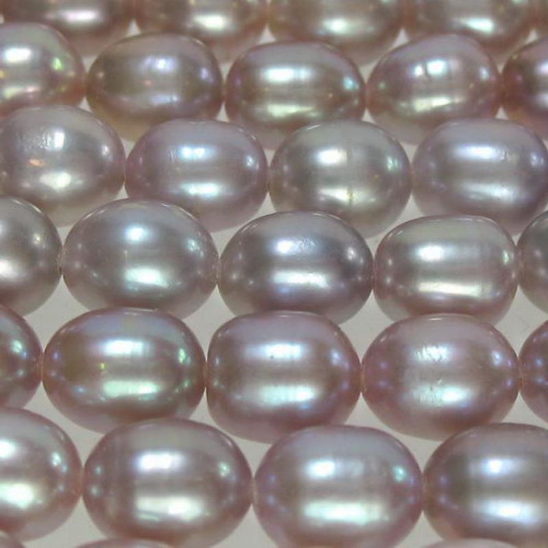 Beads  - Pearls - Pearl 7x5.7mm 41cm PURPLE - Set of 3