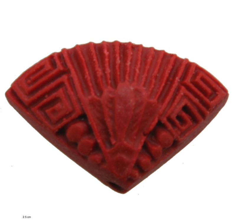 Beads - Cineba - 16x24mm Fan 6pcs  - Set of 2