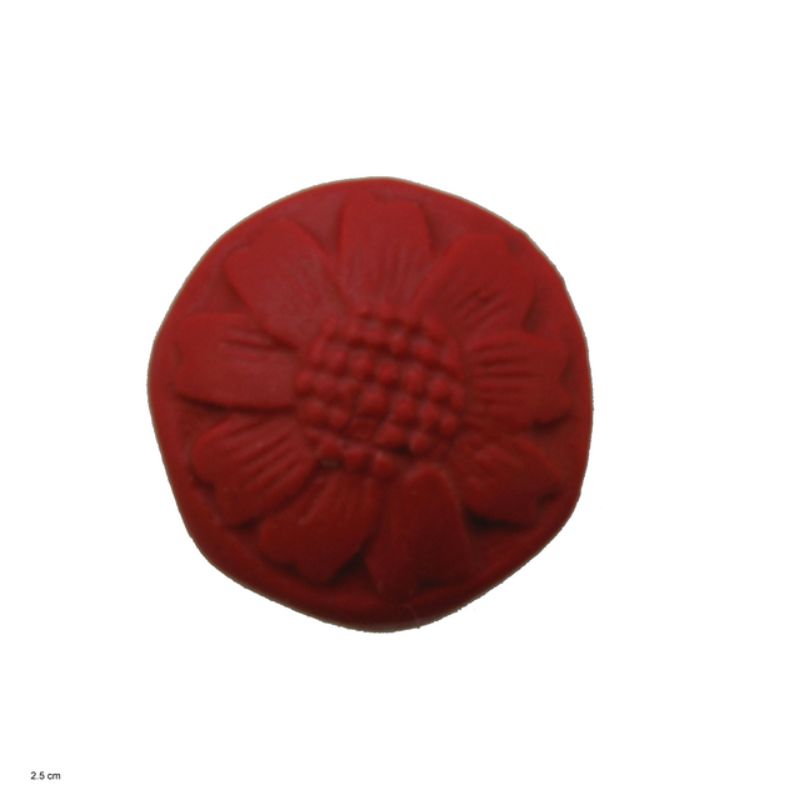 Beads - Cineba - 13x8.5 Flat Rd 6pcs  - Set of 2