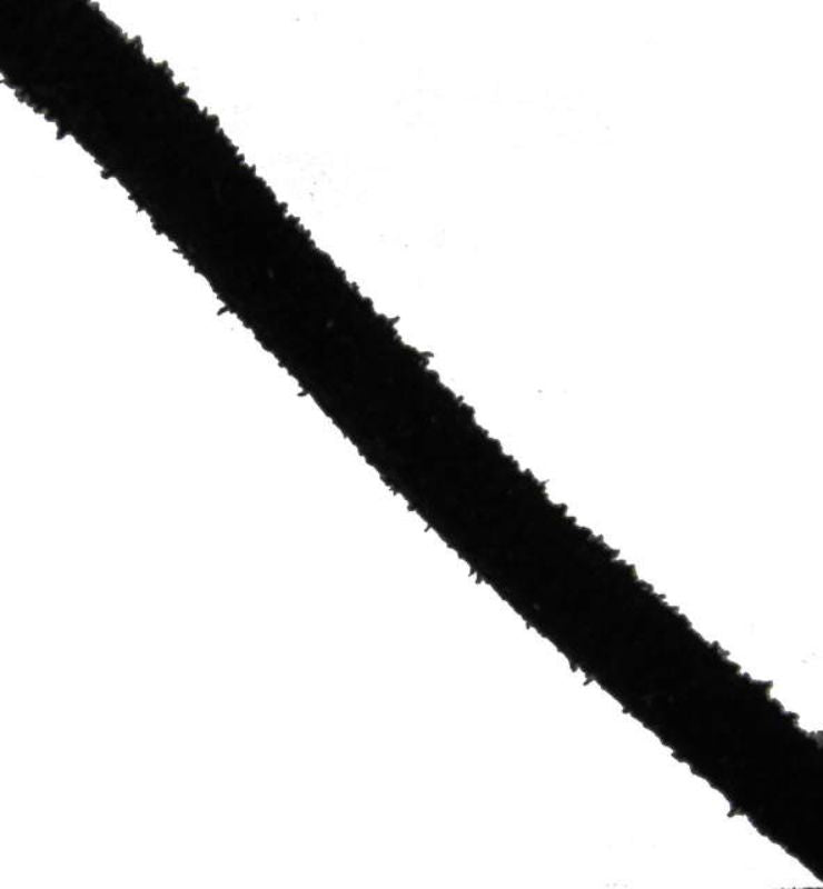 Beading Wire / Thread  - 4# 1x3.5mm Suede 1m LACK - Set of 10