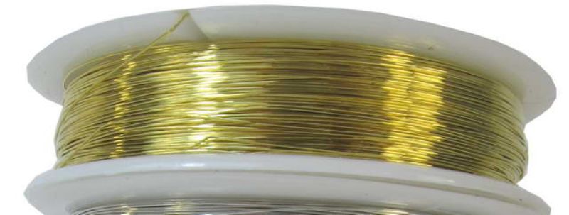 Beading Wire / Thread  - 0.4mm Plated Copper Wire 30m OLD - Set of 2