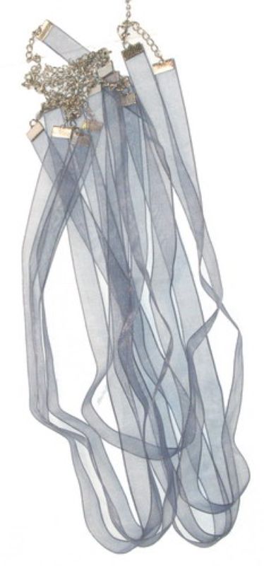 Beading Wire / Thread  - 10MM Organza Ribbon Pack Of 10  BLUE - Set of 2