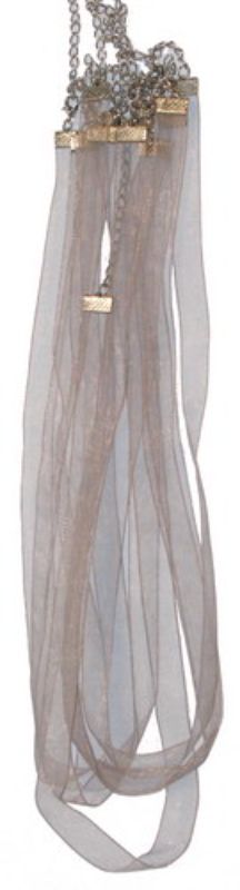 Beading Wire / Thread  - 10MM Organza Ribbon Pack Of 10  SILVER - Set of 2