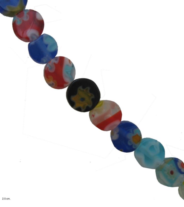 Beads - Venetian Glass Beads - 4.5mm Round Flat Venetian 102 Pieces - (2 Packs)