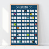 Bucket List Poster - 100 Video Games - Gift Republic