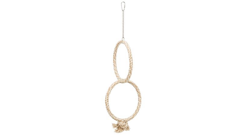 Bird Toy - Rope Rings (16cm)