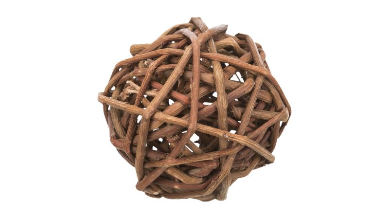 Pet Toy - Wicker Ball (10cm)