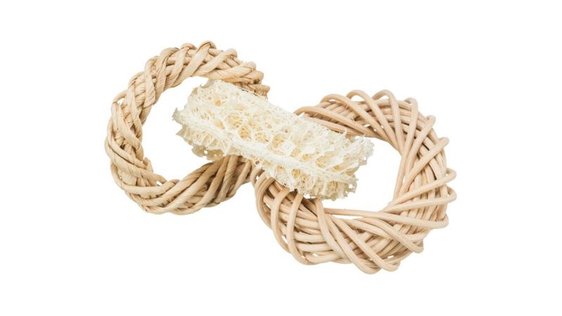 Pet Toy - Loofah, Rattan Ring (13cm)