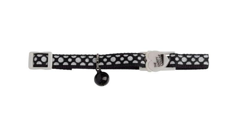 Cat Safe Collar - Buckle Sparkle Dot (Black)