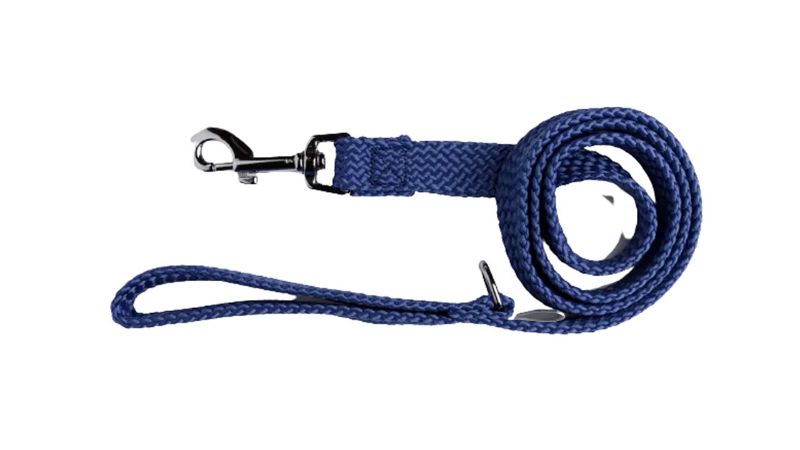 Dog Lead - Double Nylon Webbing 20mm x 245cm (Blue)