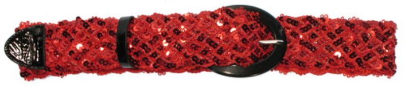 Buckle Stretch - Red Sequins (Large)