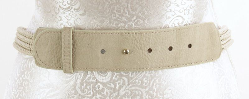 Belt - Plait Metal (Taupe)