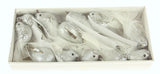 Glitter Bird Clip - Silver (SET OF 12)
