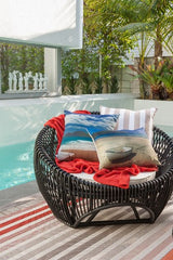 Branch Stripe Cushion - Taupe 50x50cm - OLLO
