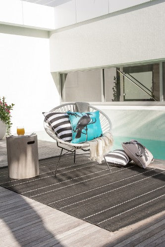 Branch Stripe Cushion - Taupe 50x50cm - OLLO