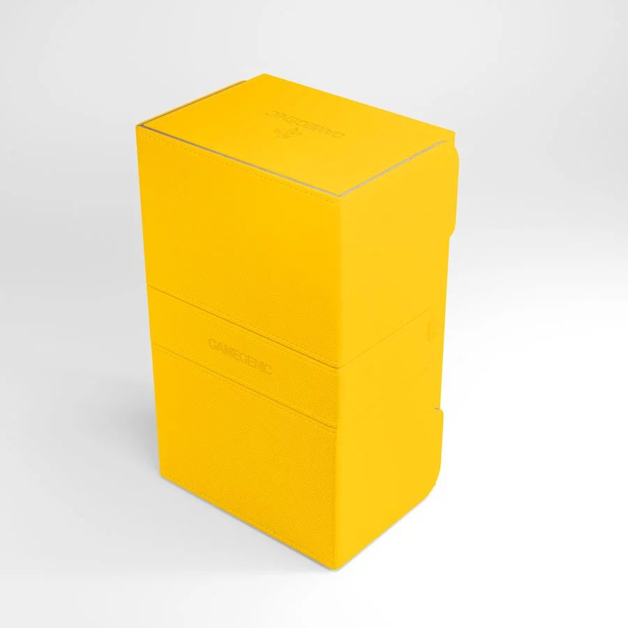 Gamegenic Stronghold 200+ Convertible Yellow Deck Box - Card Sleeves