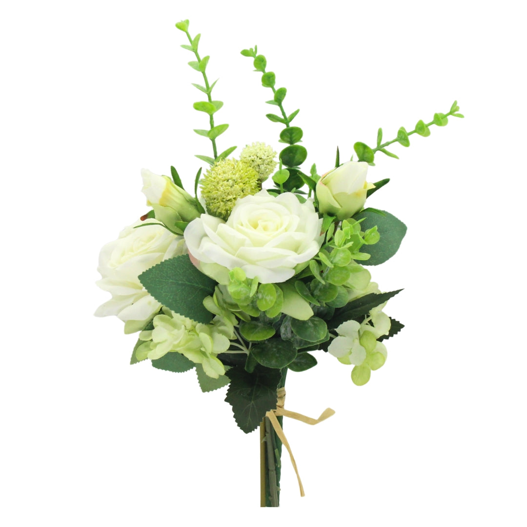 Artificial / Faux Flowers - Mixed Flower Bouquet Cream