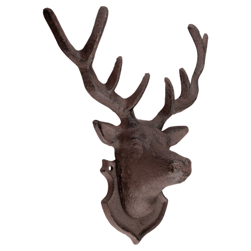 Wall Decoration - Cast Iron Deer (22 x 10 x 26cm)