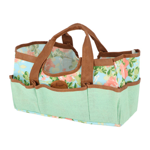 Garden Tool Bag - Rose Print  34 x 17 x 21cm (Set of 2)
