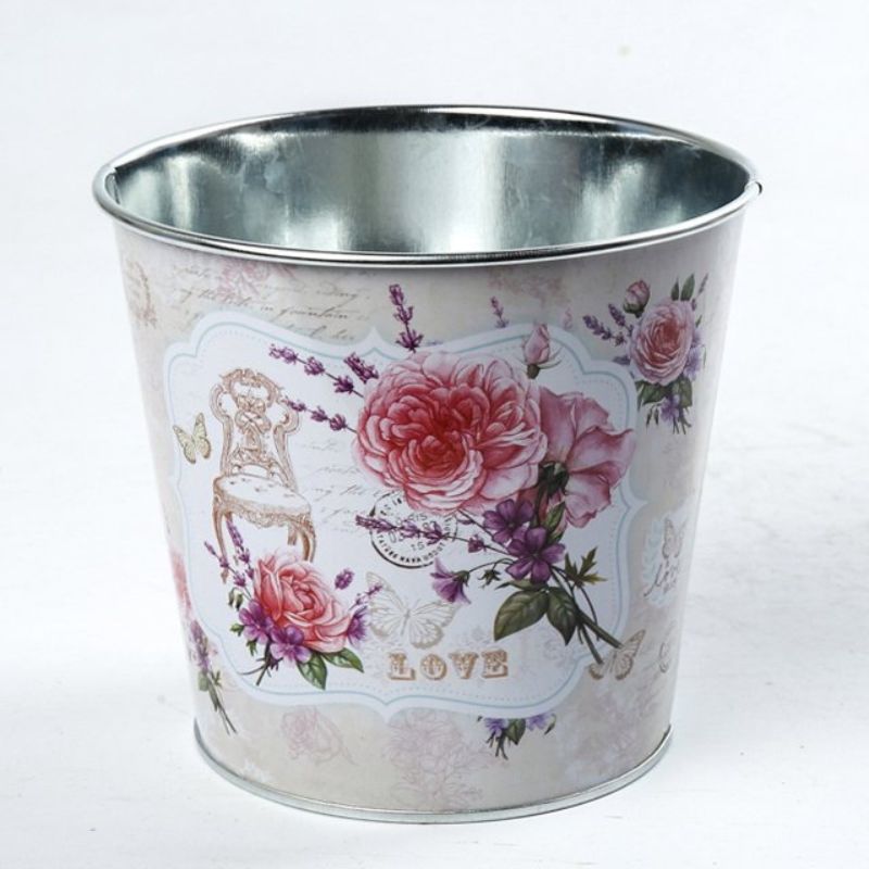 Metal Pot Cover -  Love roses 13.5CM (3 Units)