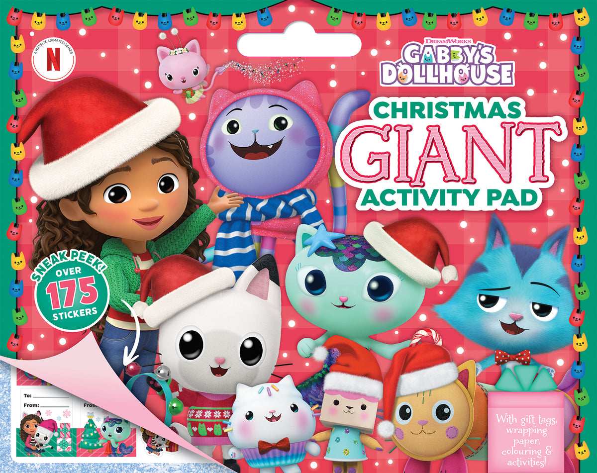 Gabby's Dollhouse: Christmas Giant Activity Pad - DreamWorks