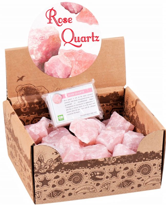 Gemstones - Rough Rose Quartz (50 Pieces)