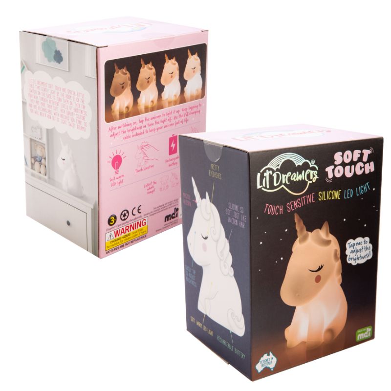LED Light - Lil Dreamers Unicorn Silicone Touch (16cm)