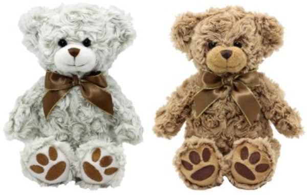 Plush Toy - Sitting Archie Bear - Set of 2 Assorted (24cm)