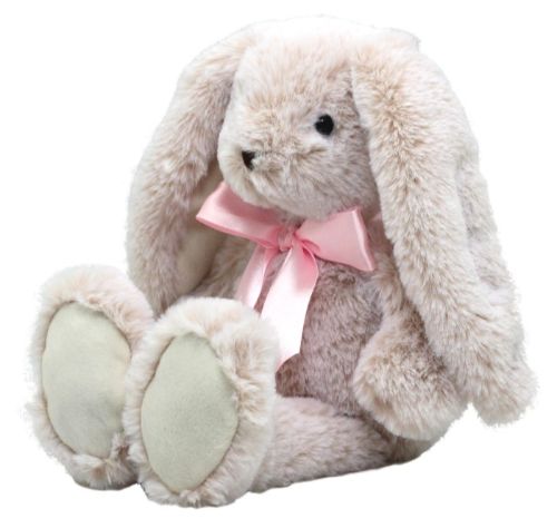 Bridget Bunny Plush set of 2, 30cm, soft pink and purple fabric, perfect for cuddles and play.