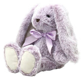 Bridget Bunny Plush in pink and purple, 30cm, soft and cuddly, sold as a set of 2 assorted units.