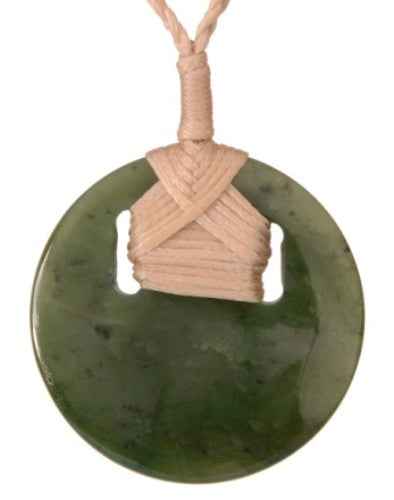 Pendant - Bound Greenstone Disk