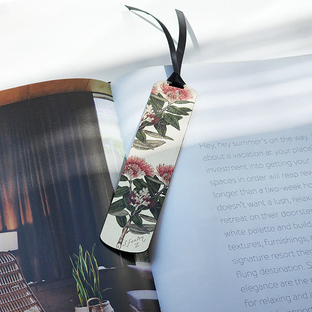 Greeting Card with Bookmark - Sarah Featon Pohutukawa