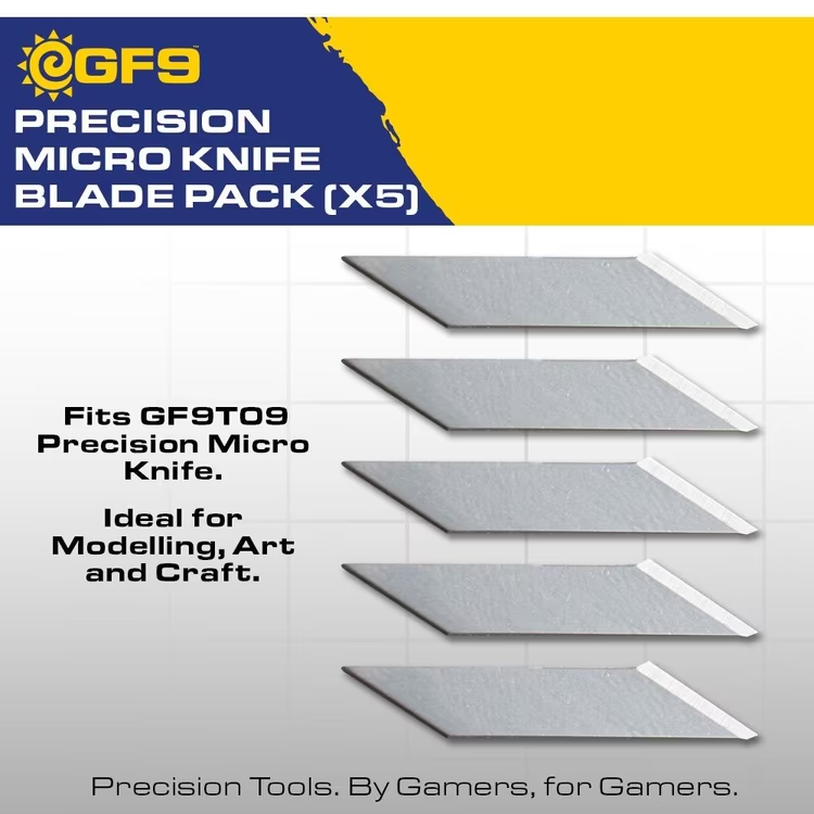 Gale Force 9: Precision Hobby Tools  - Precision Micro Knife Blade Pack (5)