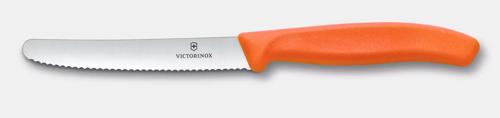 Victorinox Tomato & Sausage Knife 6.7839 - 11cm New Orange Handle