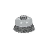 Truper Wire Cup Brush Crimped with Multifit Thread 100mm