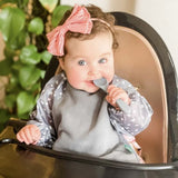 Long Sleeve Bib - Dusty Pink - All4Ella