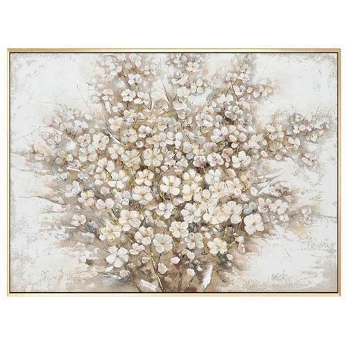 Hand Painted Flower Painting - Gold Frame - 150x100x3.5