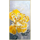 Hand Painted Flower Painting - Gold Frame - 140x70x3.5