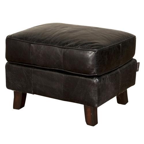 Curved Leg Ottoman Belon Black