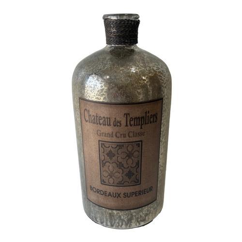 French Chateau Antique Vase - Rustic Antique Silver - 178 X 178 X 381 - AI6054