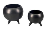 Aluminium Pot on 3 Legs (s) - Black